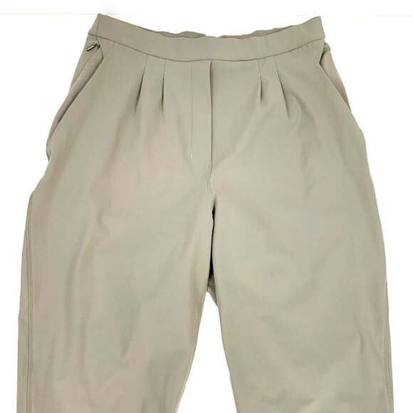 Lululemon Essential High-Rise Trouser Carbon Dust Tan Sz 10 - Picture 10 of 16